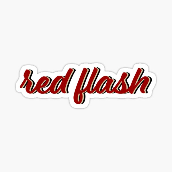 SFU flash rojo Pegatina