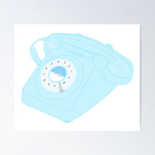 Item preview, blue rotary phone designed and sold by gsaholt3.