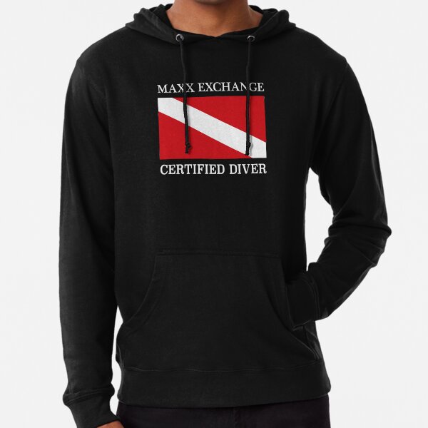 Maxx Exchange Certified Diver Frogman Snorkel. Lightweight Hoodie
