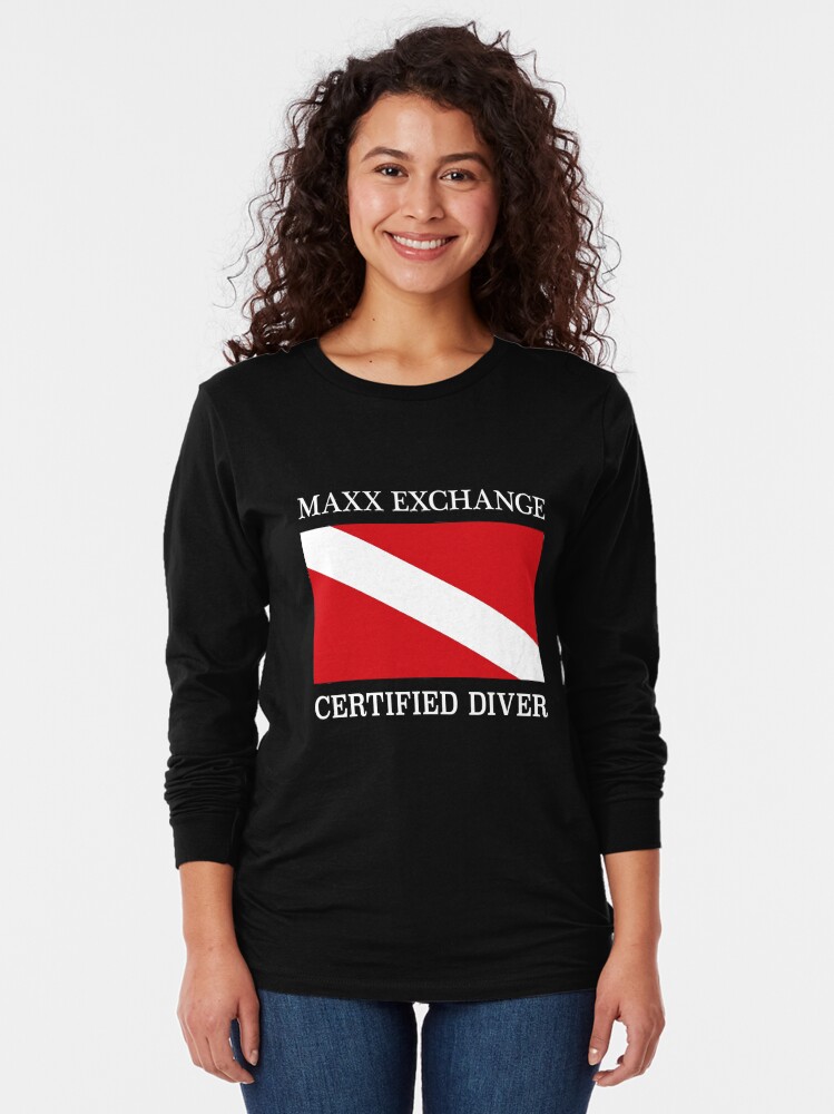 Alternate view of Maxx Exchange Certified Diver Frogman Snorkel. Long Sleeve T-Shirt