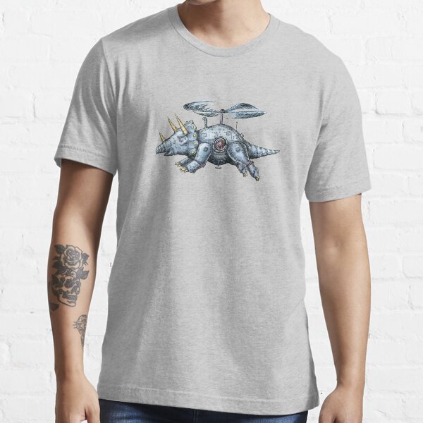 Tricerabot, Mechanical Flying Dinosaur Robot Essential T-Shirt