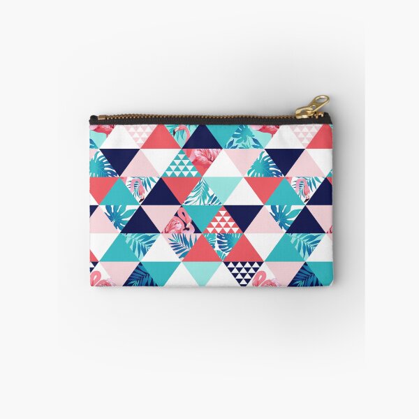 Item preview, retro flamingo tropical triangle background designed and sold by TheSimpleMan.