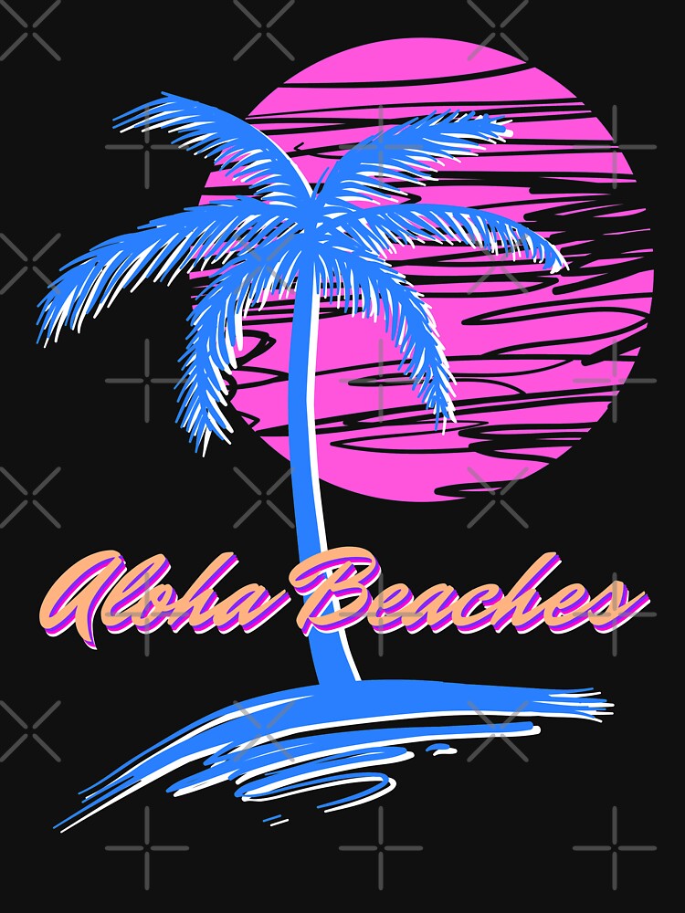 Disover Aloha, Beaches - Vaporwave Aesthetic Retrowave Tank Top