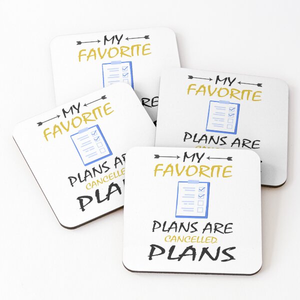 Item preview, My favorite plans are cancelled plans Slim Fit T-Shirt designed and sold by Beamazing15.