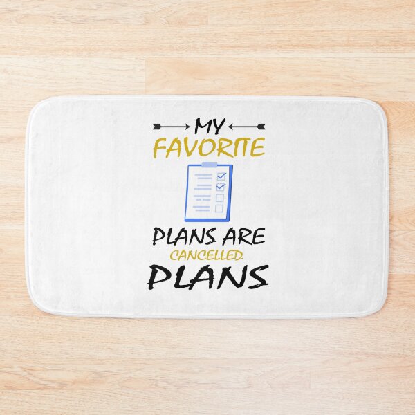 Item preview, My favorite plans are cancelled plans Slim Fit T-Shirt designed and sold by Beamazing15.