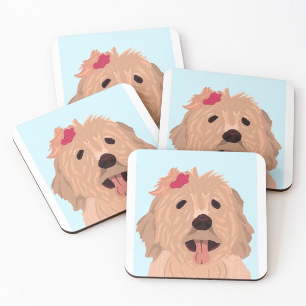 Item preview, golden doodle portrait  designed and sold by Alli ML.