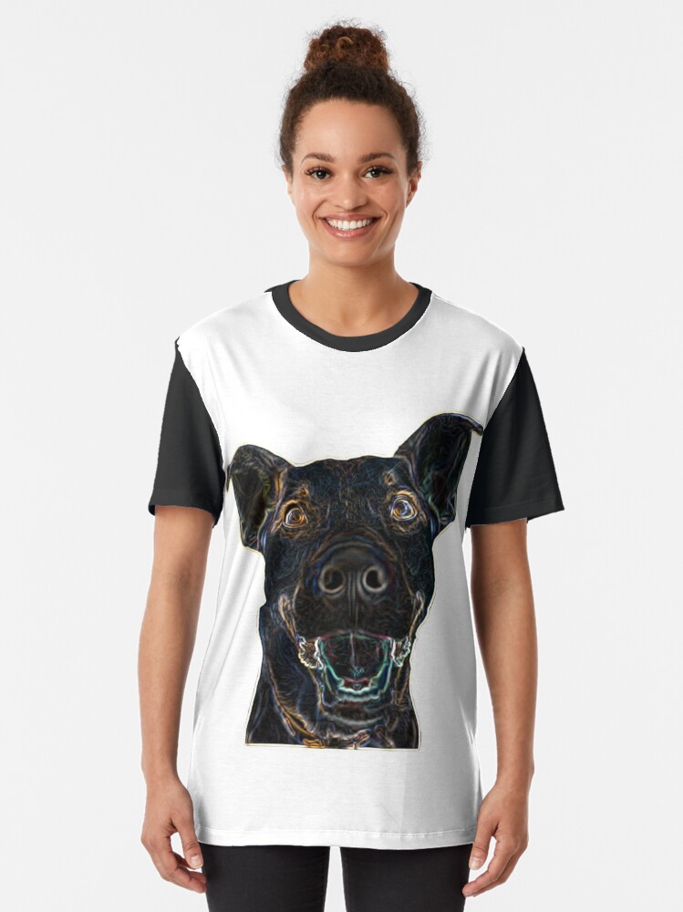 Vista alternativa de Camiseta gráfica Black Dog