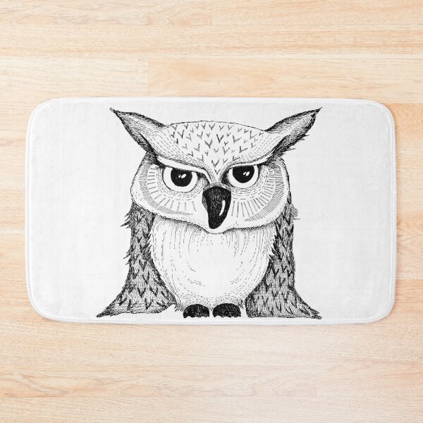 Item preview, grumpy owl - grumpy owl - funny owl designed and sold by zabrinaz.
