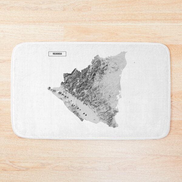 Item preview, Relief Map of Nicaragua designed and sold by ThinkAboutMaps.