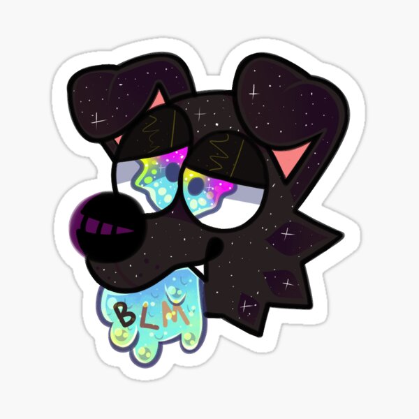 blm-slime-pup-sticker-for-sale-by-abandonedrain-redbubble