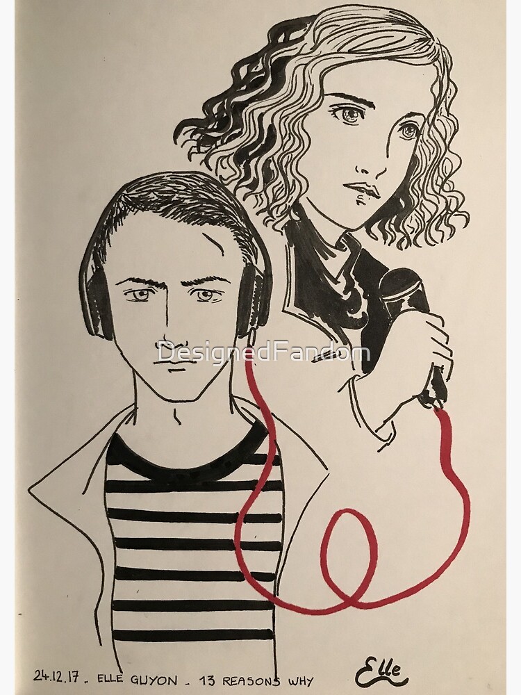 13 Reasons Why Clay and Hannah&quot; Journal for Sale by DesignedFandom 