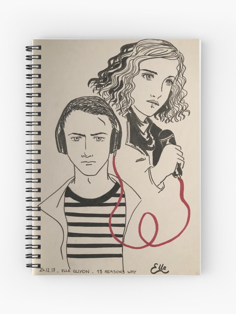 13 Reasons Why Clay and Hannah&quot; Journal for Sale by DesignedFandom 