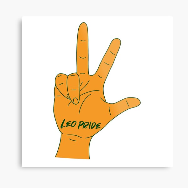 La Hand Sign Metal Prints Redbubble