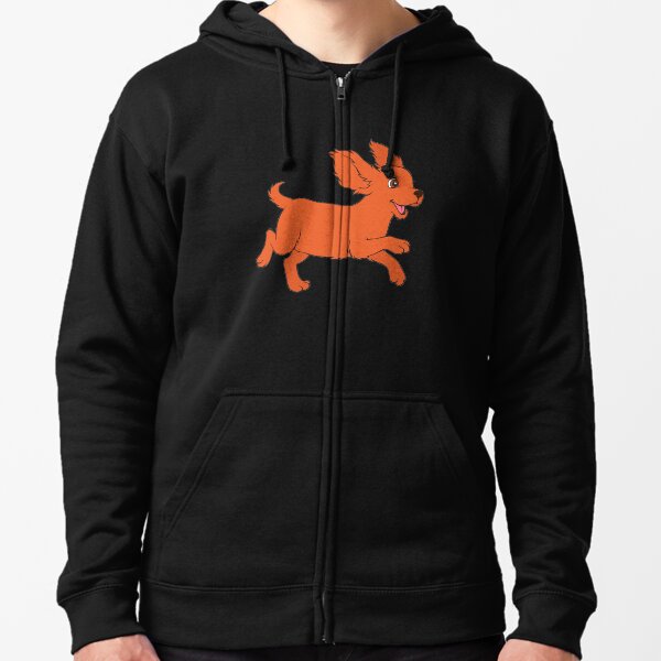 Happy Cavalier King Charles Spaniel Zipped Hoodie
