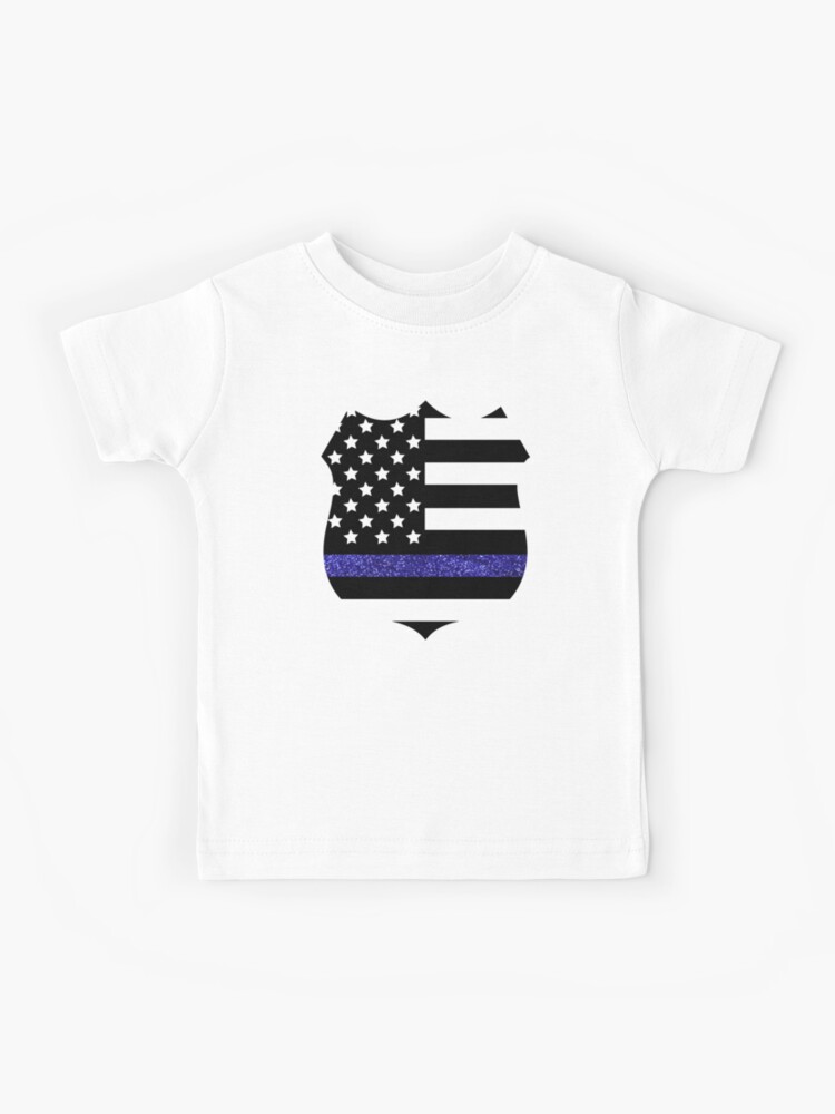 Thin Blue Line Not A Cop Funny Police Gift T-shirts Unisex Tees Black/S
