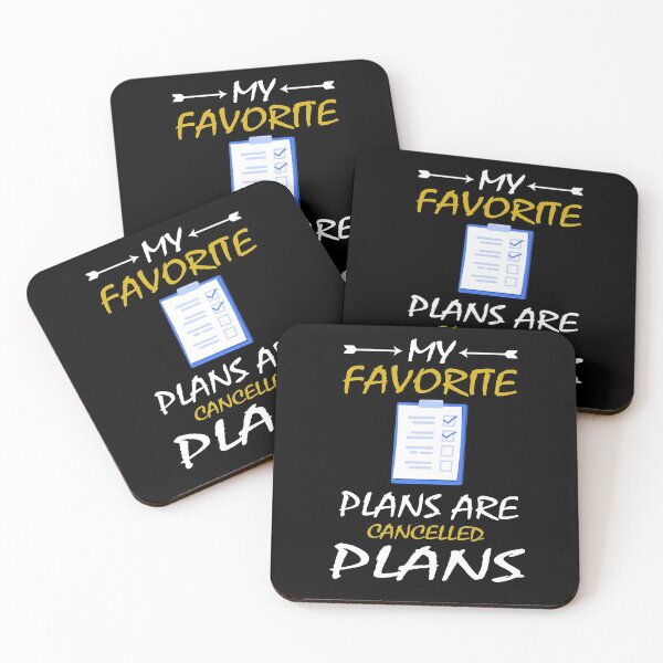 Item preview, My favorite plans are cancelled plans Slim Fit T-Shirt designed and sold by Beamazing15.