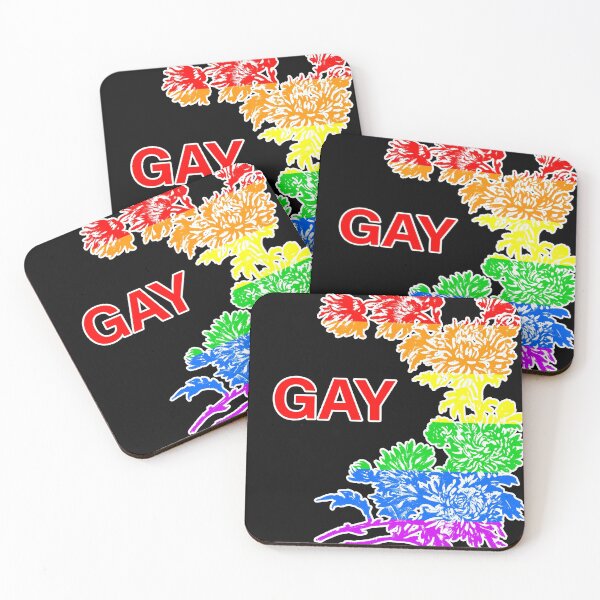 Item preview, GAY Rainbow flower pattern designed and sold by patriotazx.