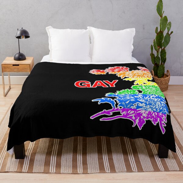 Item preview, GAY Rainbow flower pattern designed and sold by patriotazx.