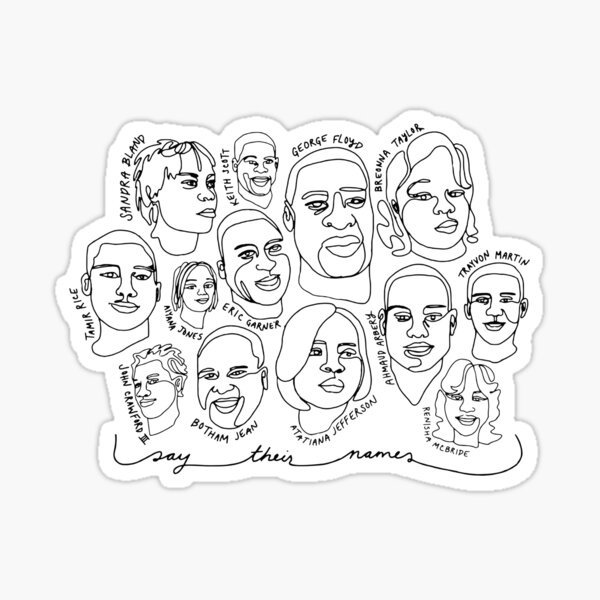 Item preview, Say their names. Black lives matter. designed and sold by Jess W..