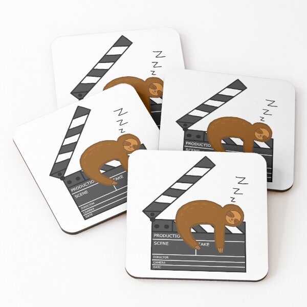 Item preview, Clapperboard with a Sloth designed and sold by Catsthetic.