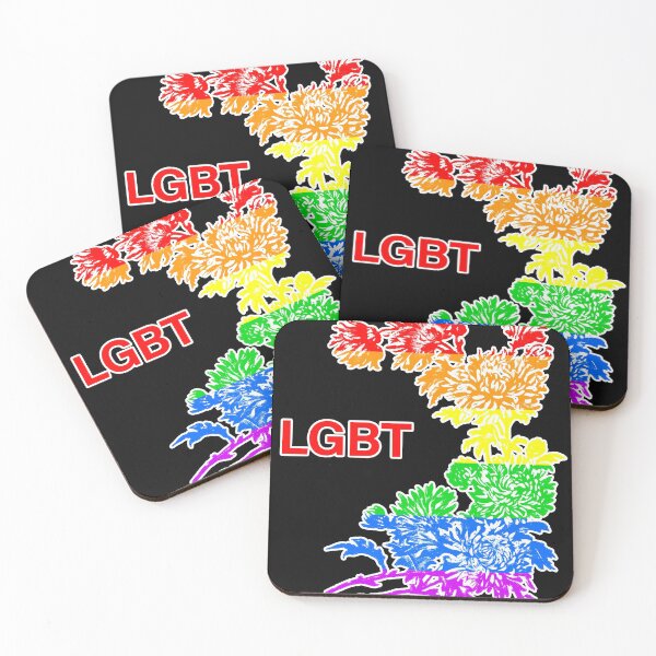 Item preview, LGBT Rainbow flower pattern designed and sold by patriotazx.