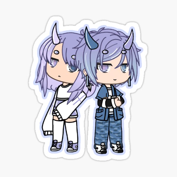 Gacha Life Sibilings Sticker