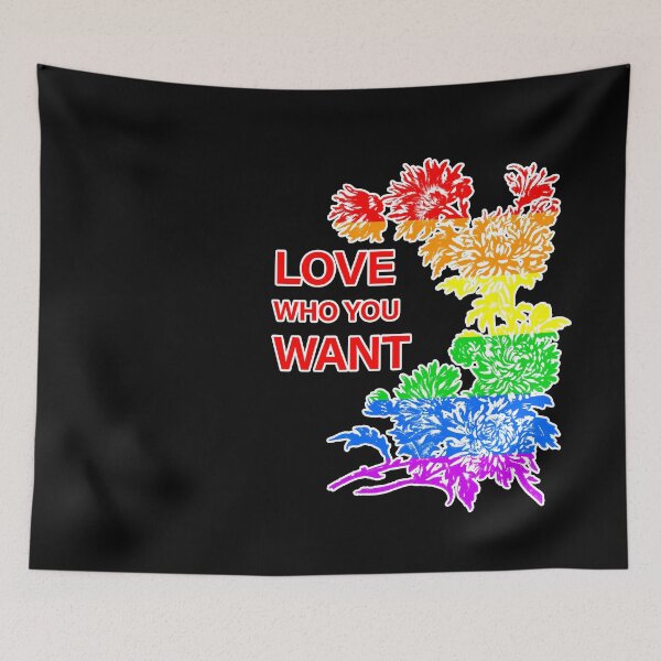 Item preview, LOVE WHAT YOU WANT Rainbow flower pattern designed and sold by patriotazx.