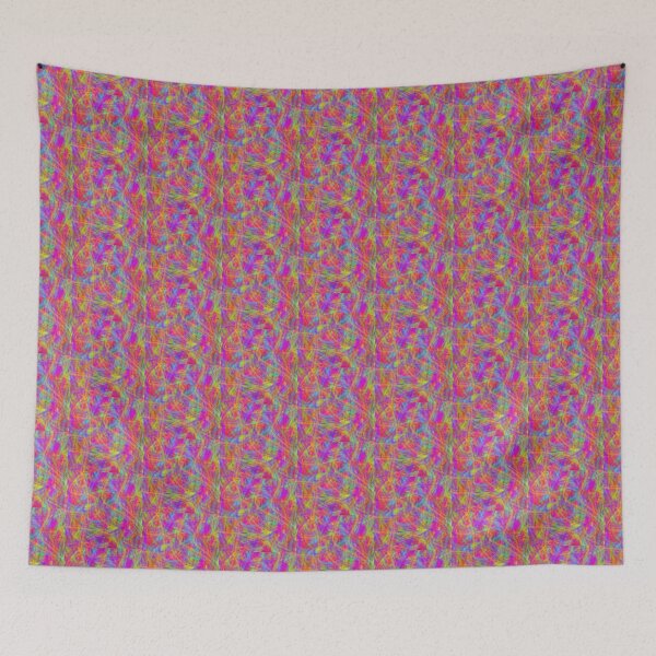 Item preview, Rainbow Psychedelic Pattern designed and sold by RiaBubble.