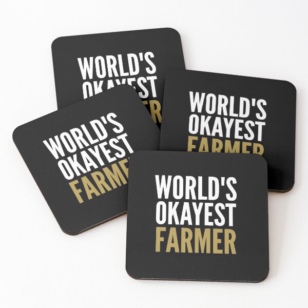 Item preview, World's okayest farmer  designed and sold by Wideworld.
