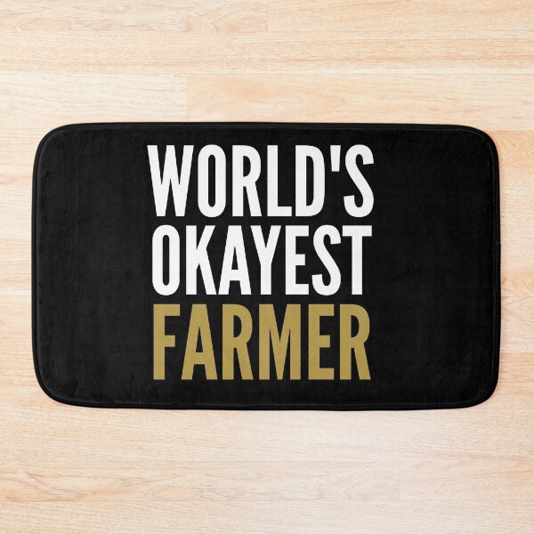 Item preview, World's okayest farmer  designed and sold by Wideworld.