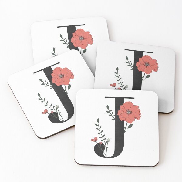 Item preview, J monogram with Flower Design designed and sold by jamiemaher15.