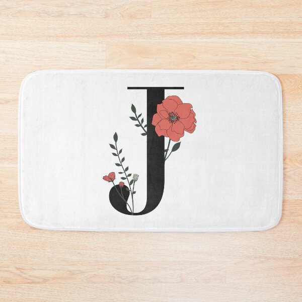 Item preview, J monogram with Flower Design designed and sold by jamiemaher15.