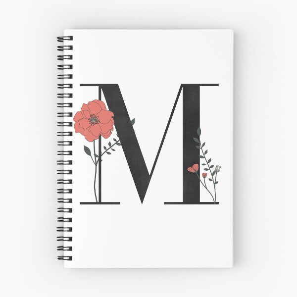 Item preview, M monogram with Flower Design designed and sold by jamiemaher15.