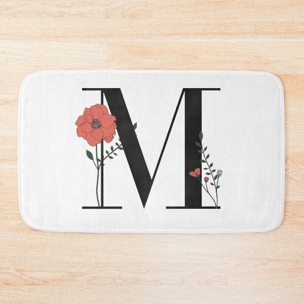 Item preview, M monogram with Flower Design designed and sold by jamiemaher15.