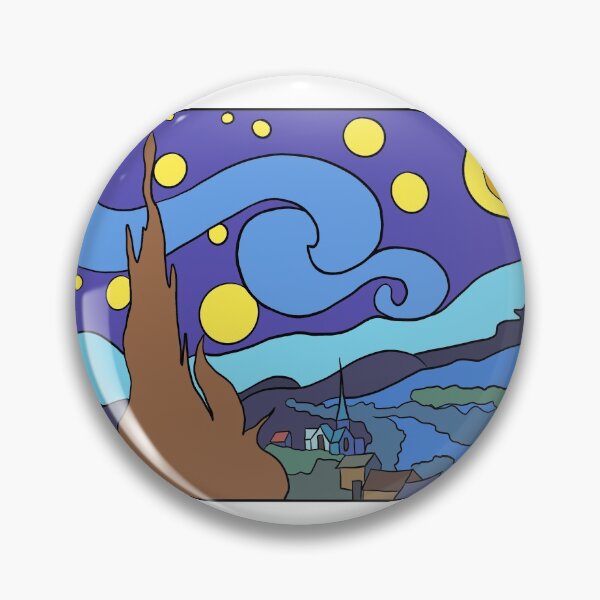 Item preview, Simplified Starry Night Rectangle designed and sold by pbportfolio.