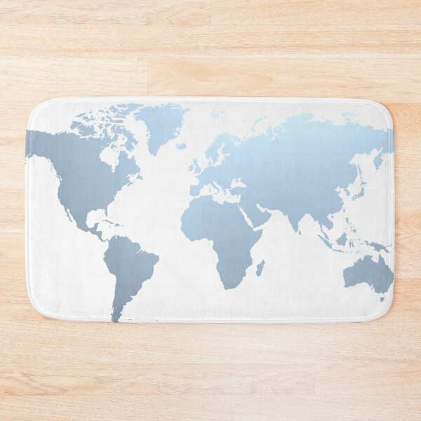 Item preview, Soft and bright blue world map. designed and sold by AlbertoRuiZ.