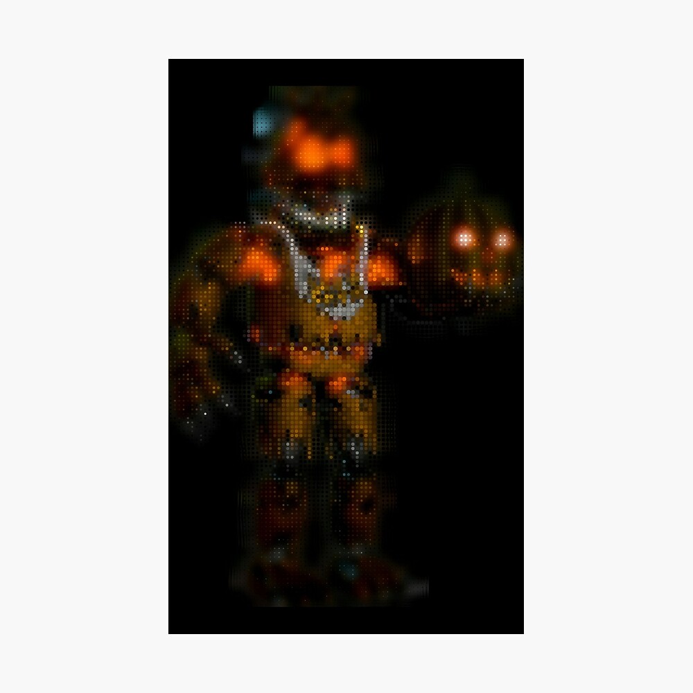 Atom Jack O Chica Metal Print By Mrchavez1 Redbubble