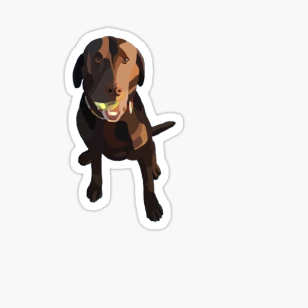 Zoey the Chocolate Lab Sticker