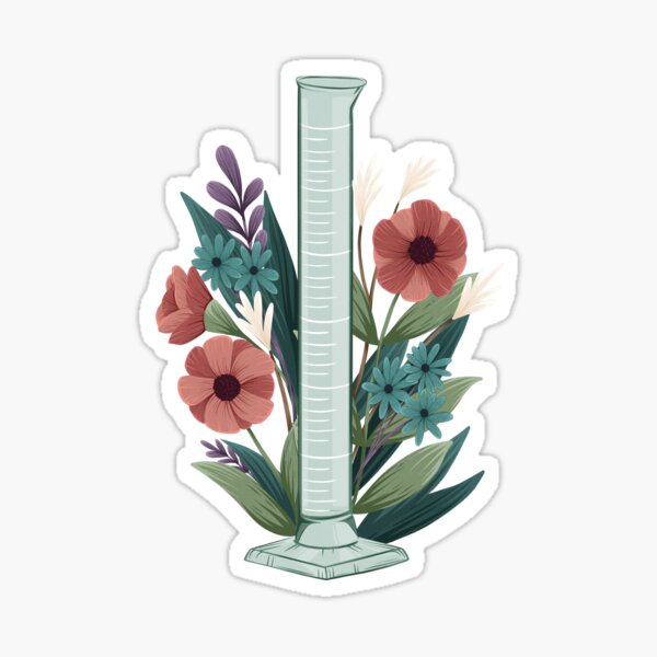 Item preview, Floral Graduated Cylinder designed and sold by Lindsey Seymour.