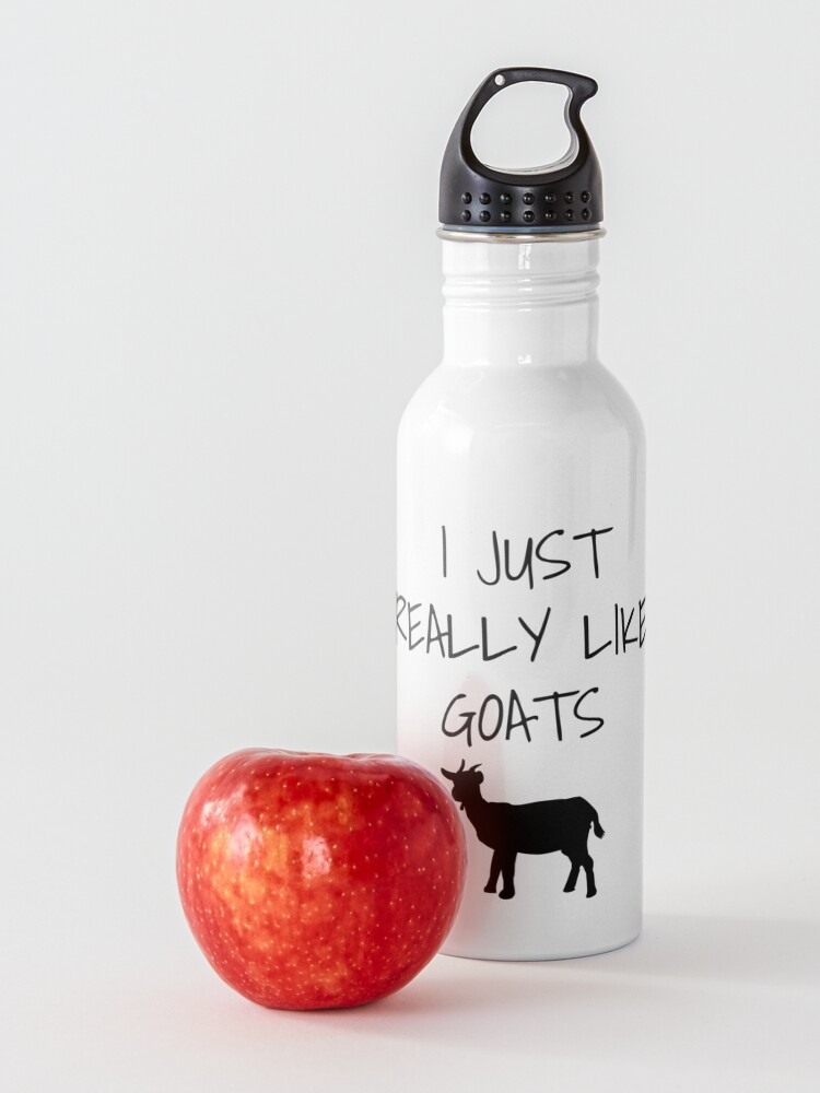 Alternate view of I Just Really Like Goats - Funny goat gift Water Bottle