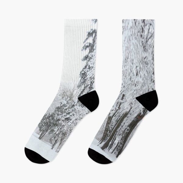 Item preview, White Snow Fall Forest designed and sold by Kadeda.