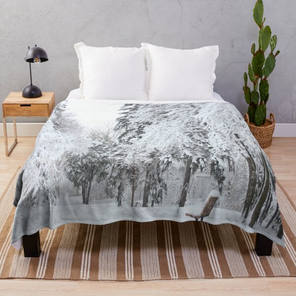Item preview, White Snow Fall Forest designed and sold by Kadeda.