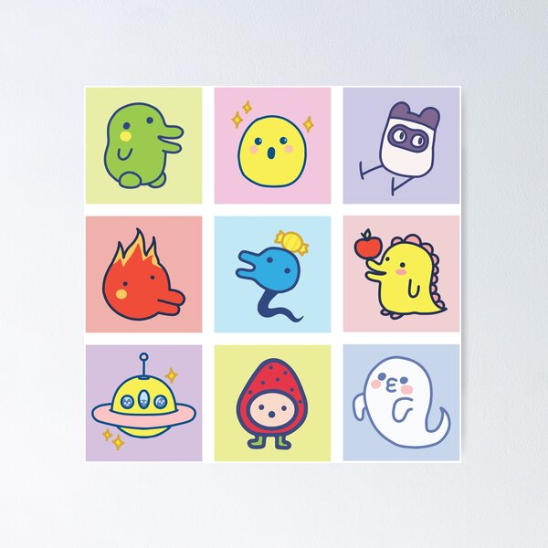 Item preview, Tamagotchi Squares designed and sold by undyingbee.