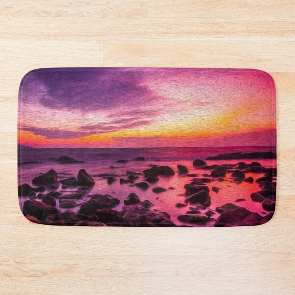 Item preview, Sunset Beach Oil Painting designed and sold by MysticMagpie.