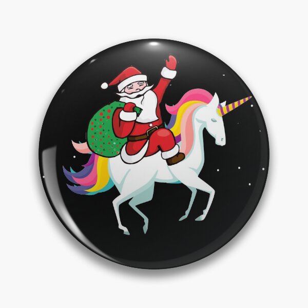 Item preview, Girls Christmas Gifts Santa Claus Riding a Unicorn designed and sold by Ginger217.