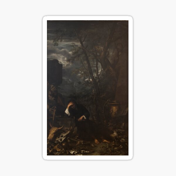 Item preview, Democritus in Meditation designed and sold by ArtHistorical.
