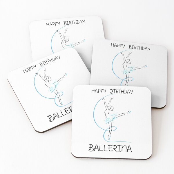 Item preview, Happy Birthday Ballerina for Girls Cute Disign as Party Gift designed and sold by Kate Hyunsu Cho.