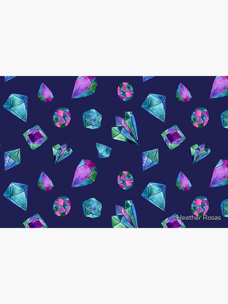 You Are a Gem Watercolor Purple by heatherrosas