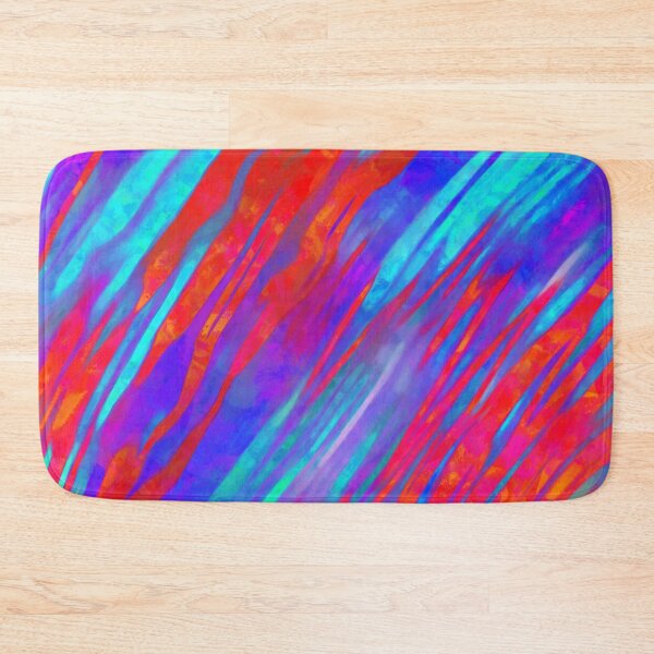 Item preview, Red Blue Blendy Abstract designed and sold by bloomingvine.