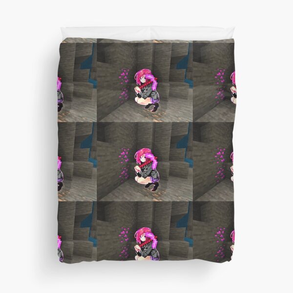 Pink Minecraft Duvet Covers Redbubble - cis versus bro roblox adopt me